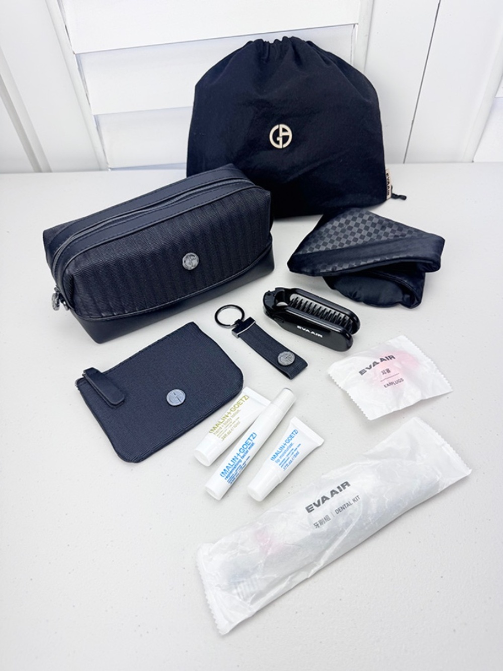 NEW Giorgio Armani Royal Laurel/Business Amenity/Travel Kit from EVA AIR (A233)